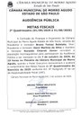 AUDIÊNCIA PÚBLICA - METAS FISCAIS 2º QUADRIMESTRE