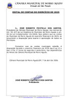 Edital de Contas do Exercício de 2025