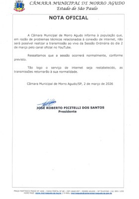 Nota Oficial